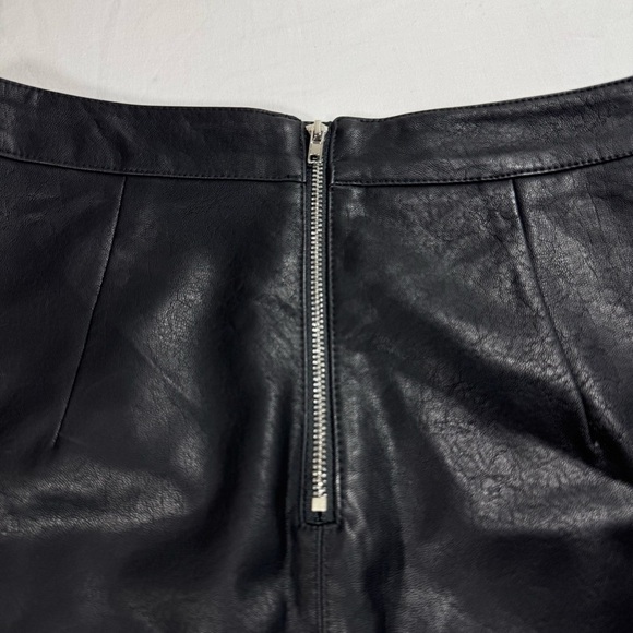 Lulu's Black Faux Leather Mini Skirt - Picture 5 of 5